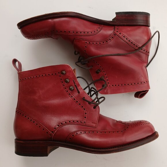Dress Boots Carmina Shoemaker by Jose Pujadas Goodyer Hand Made Size 6 or 6.5 - Picture 4 of 16